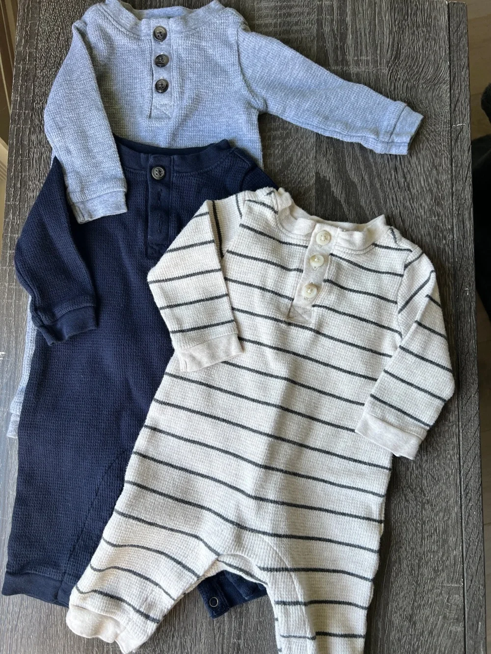 Old Navy Baby Thermal Romper Bundle | 0-3 Months